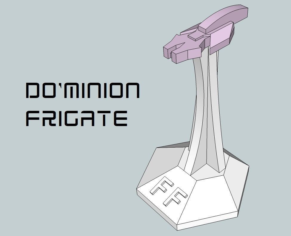 MicroFleet DoMinion Squadron Starship Pack 3D print model_8