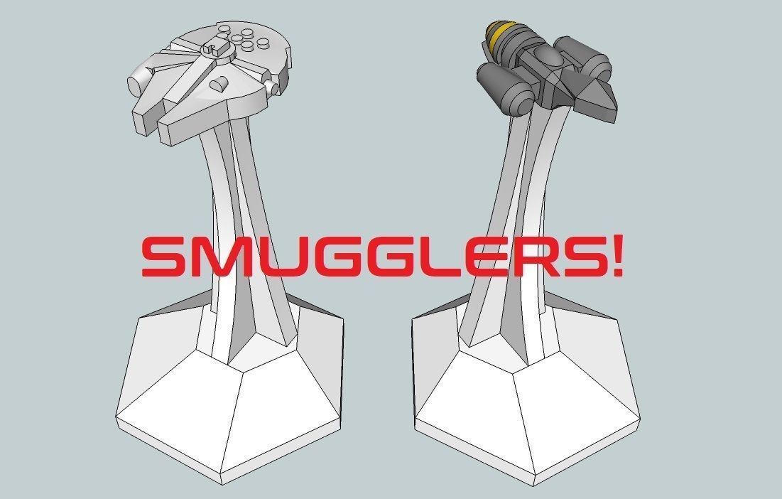 MicroFleet Scenario-Fodder Starship Pack 3D print model_5