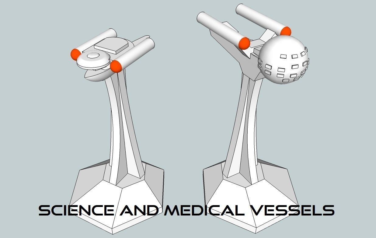 MicroFleet Scenario-Fodder Starship Pack 3D print model_4