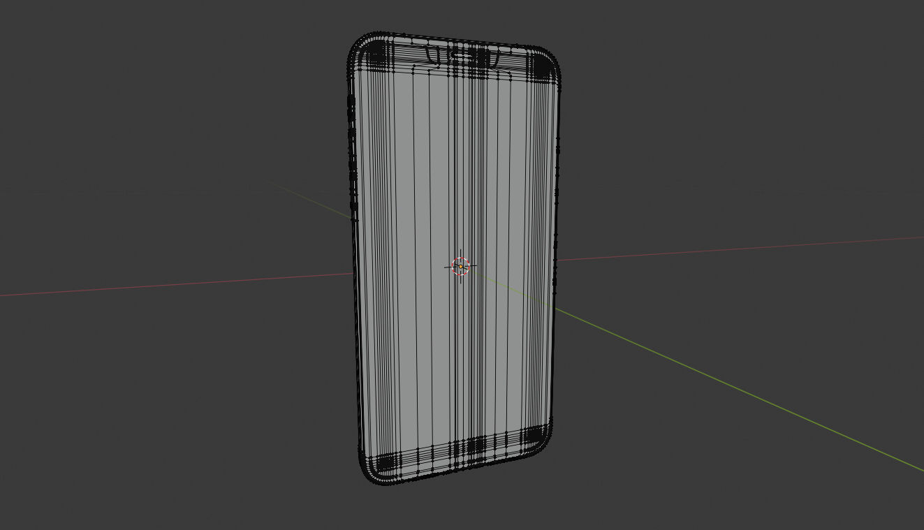 Concept of Apple iPhone 12 Pro Max Thin Bezels and Boxy Design Low-poly 3D model_6