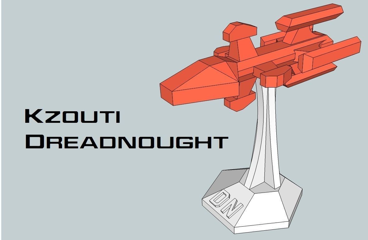 MicroFleet Kzouti Pride Starship Pack 3D print model_1