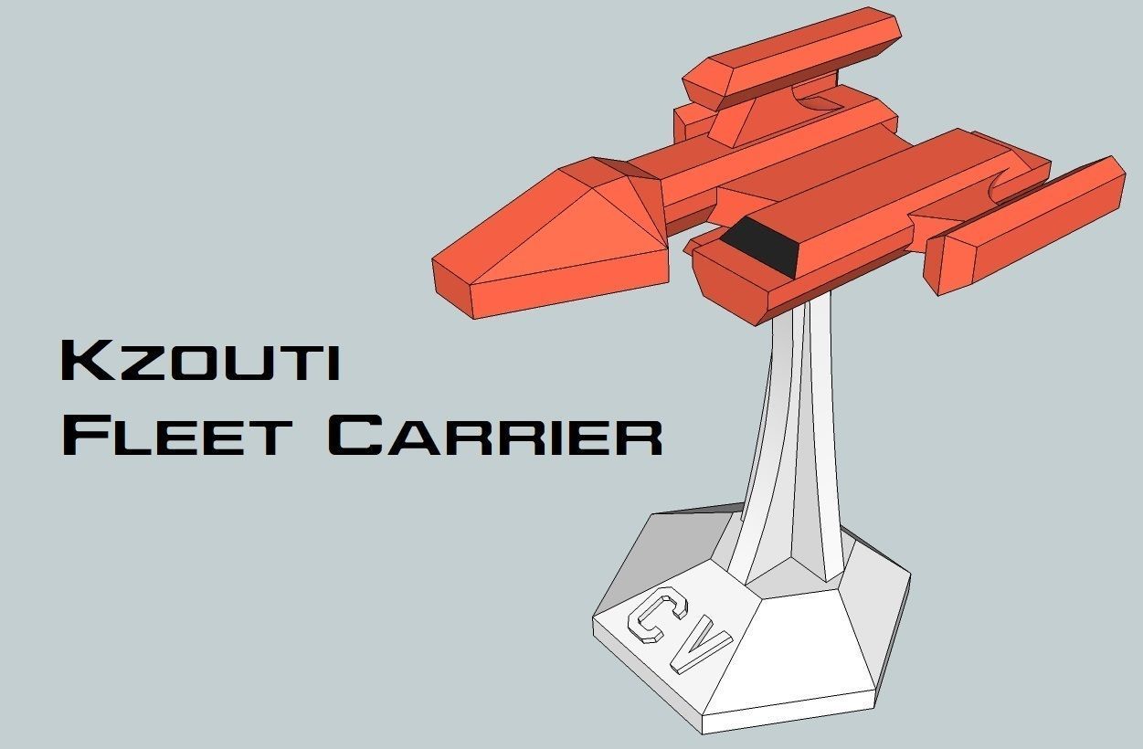 MicroFleet Kzouti Pride Starship Pack 3D print model_6