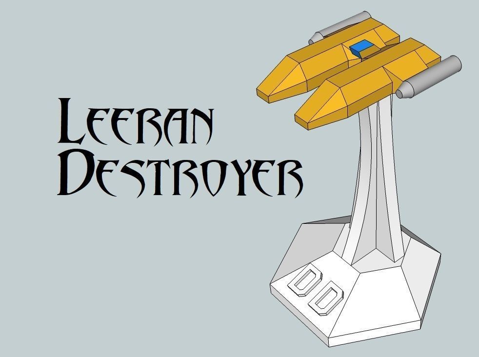 MicroFleet Leeran Fleet Starship Pack 3D print model_6