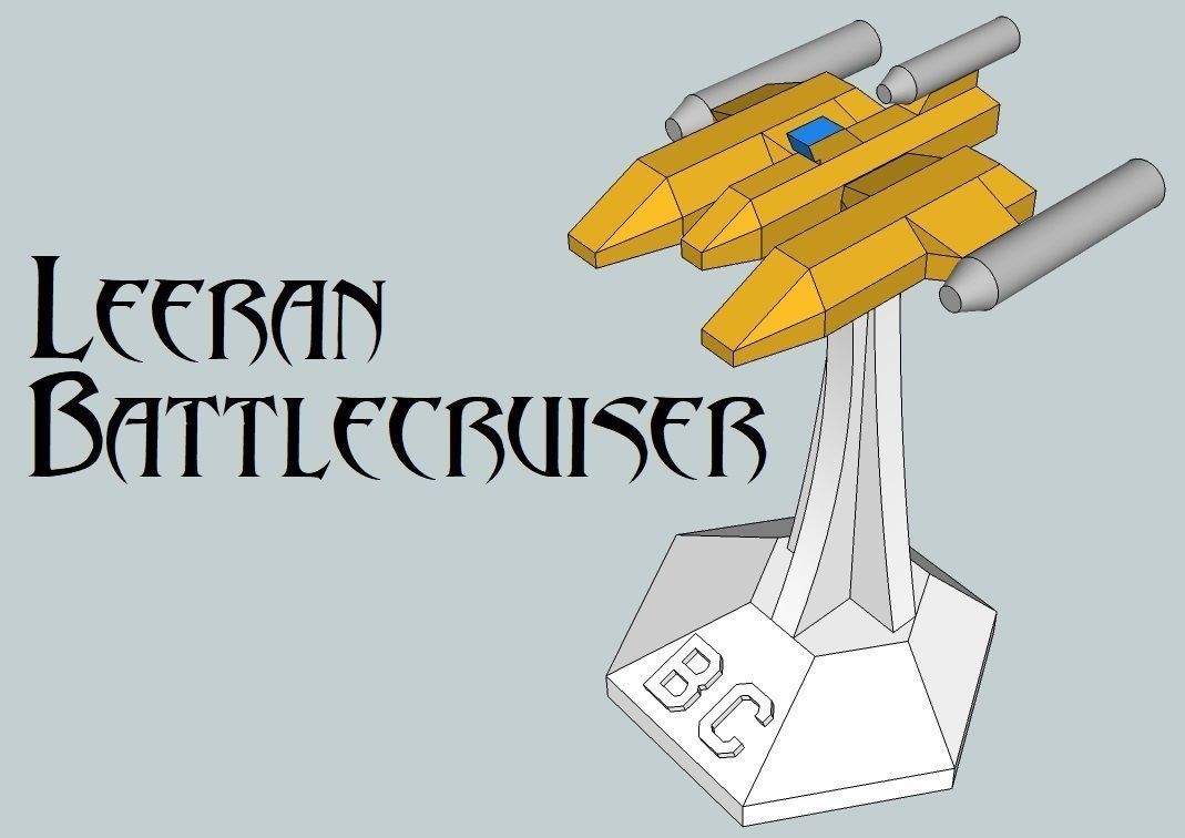 MicroFleet Leeran Fleet Starship Pack 3D print model_2