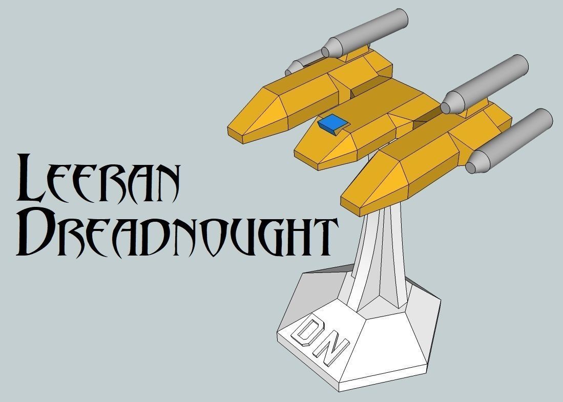 MicroFleet Leeran Fleet Starship Pack 3D print model_7
