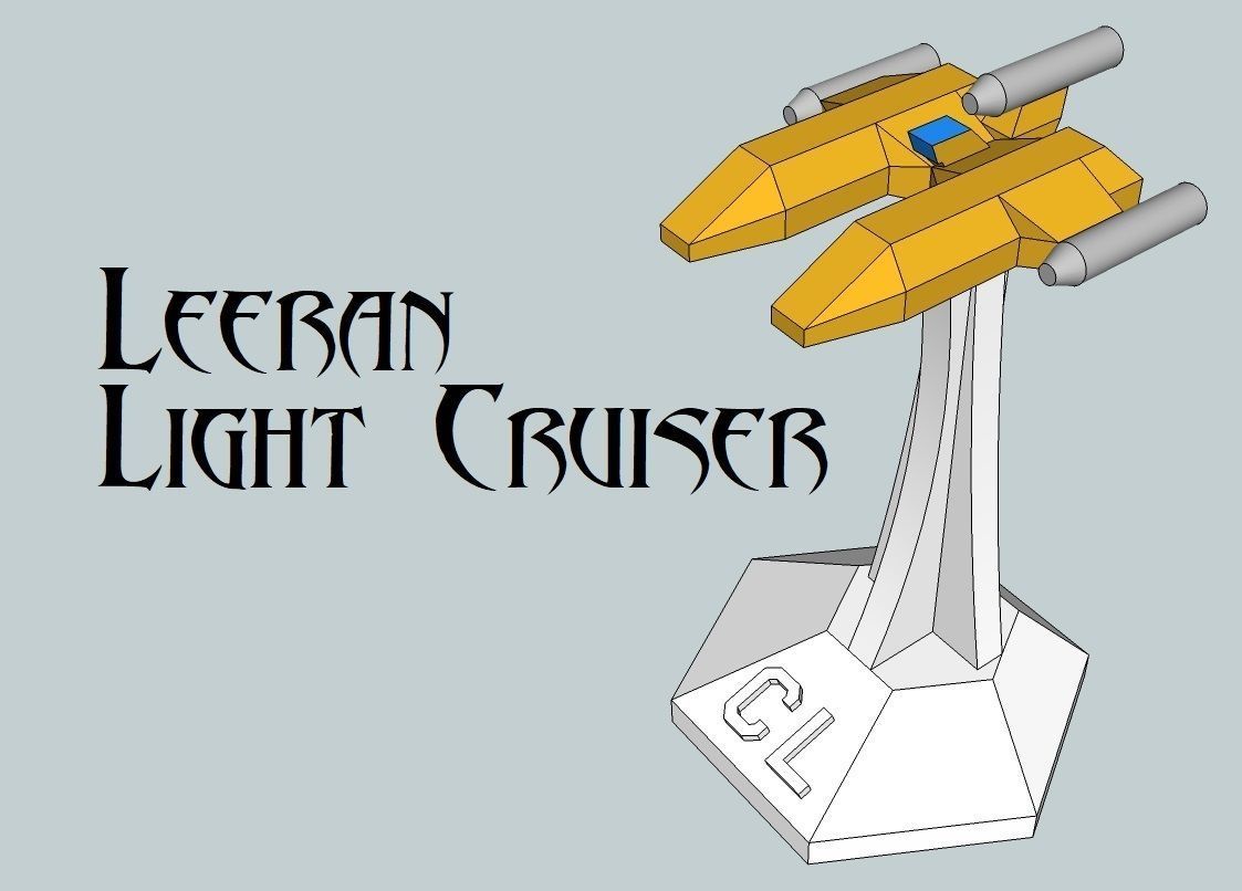 MicroFleet Leeran Fleet Starship Pack 3D print model_4