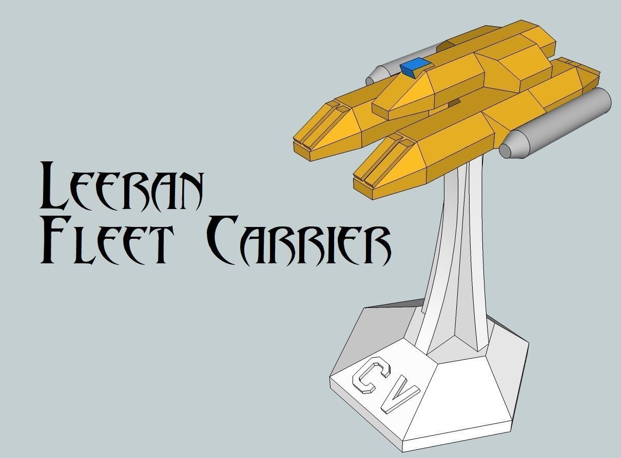 MicroFleet Leeran Fleet Starship Pack 3D print model_5