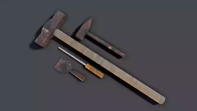 TOOLS hammer and chisel