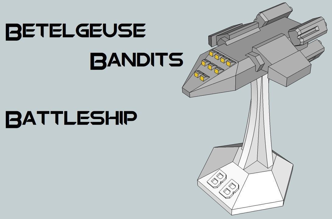 MicroFleet Betelgeuse Bandits Starship Pack 3D print model_1