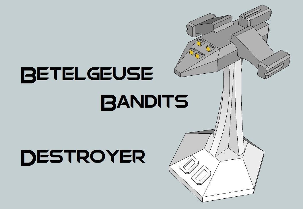 MicroFleet Betelgeuse Bandits Starship Pack 3D print model_6