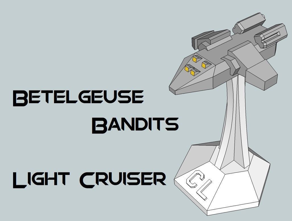 MicroFleet Betelgeuse Bandits Starship Pack 3D print model_4