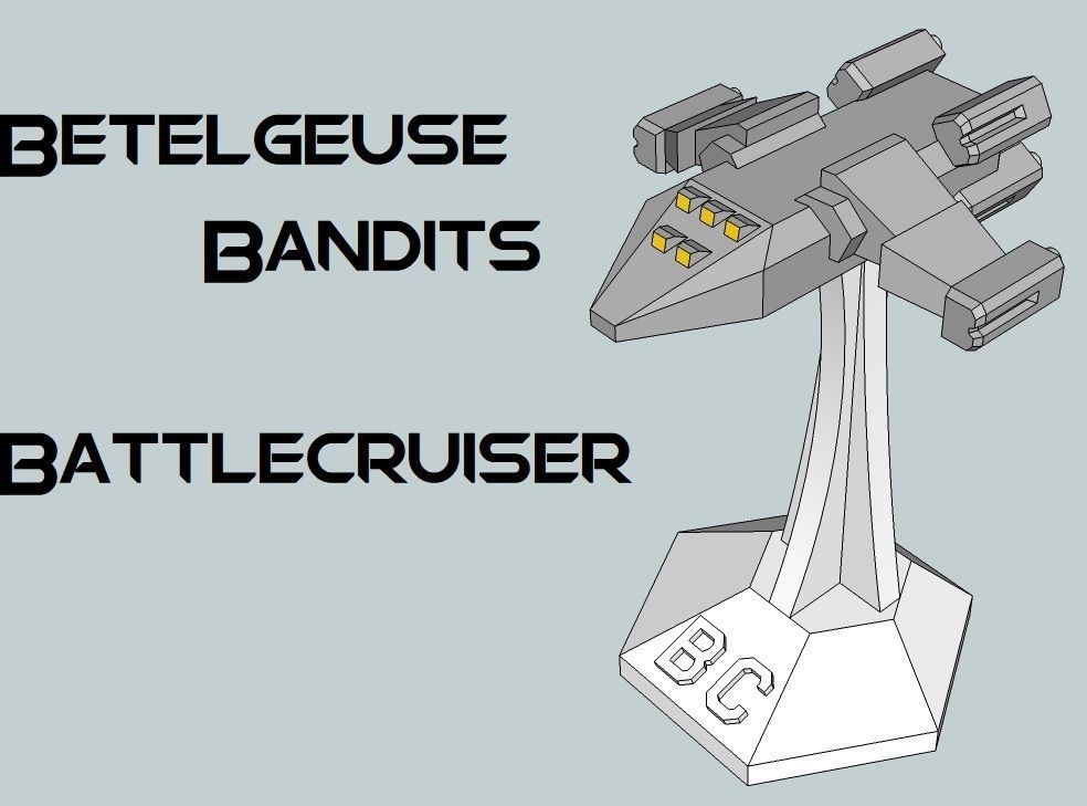 MicroFleet Betelgeuse Bandits Starship Pack 3D print model_2