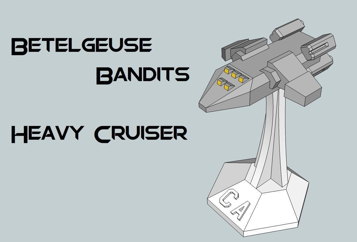 MicroFleet Betelgeuse Bandits Starship Pack 3D print model_3