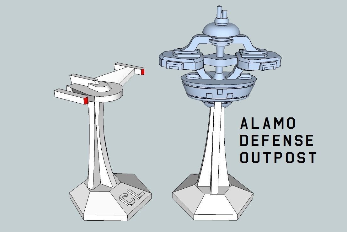 MicroFleet Starbases and Outposts Pack 3D print model_4