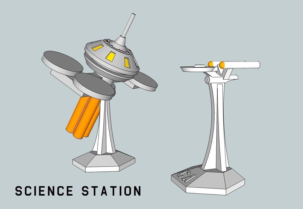 MicroFleet Starbases and Outposts Pack 3D print model_1