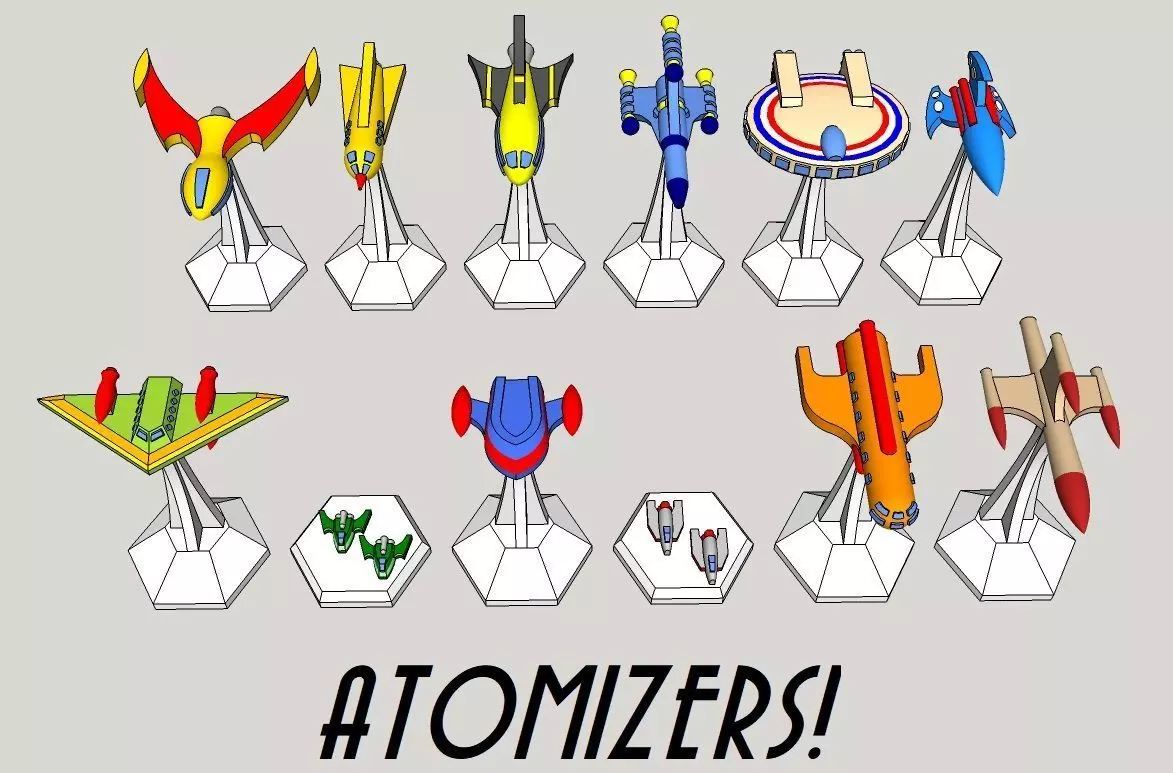 MicroFleet Atomizers Starship Pack 3D print model