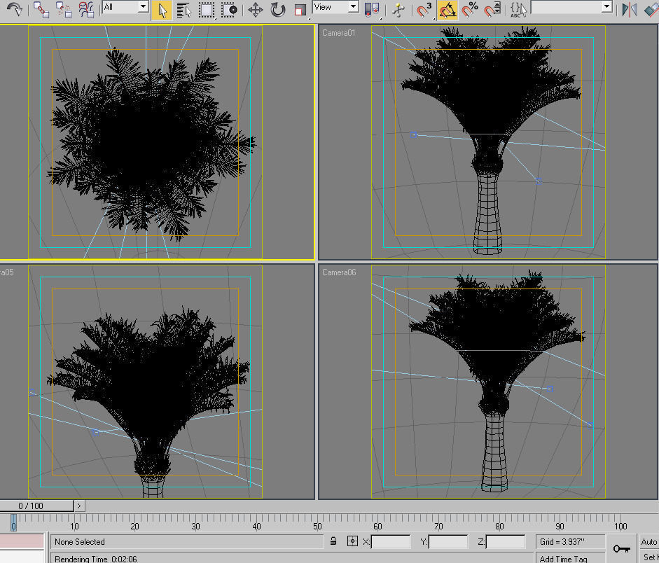 Palm tree 04 3D model_5