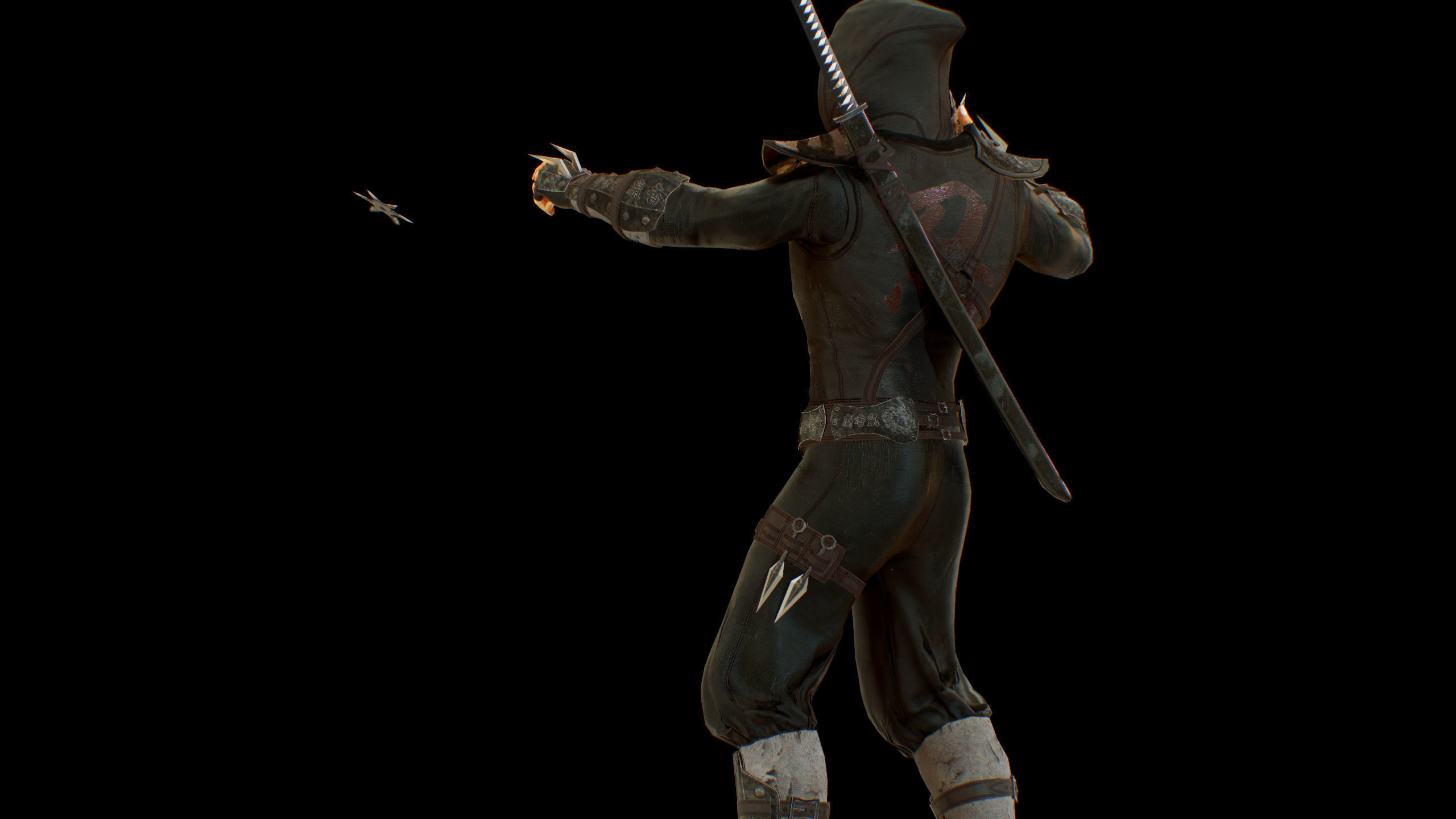 ninja Low-poly 3D model_21