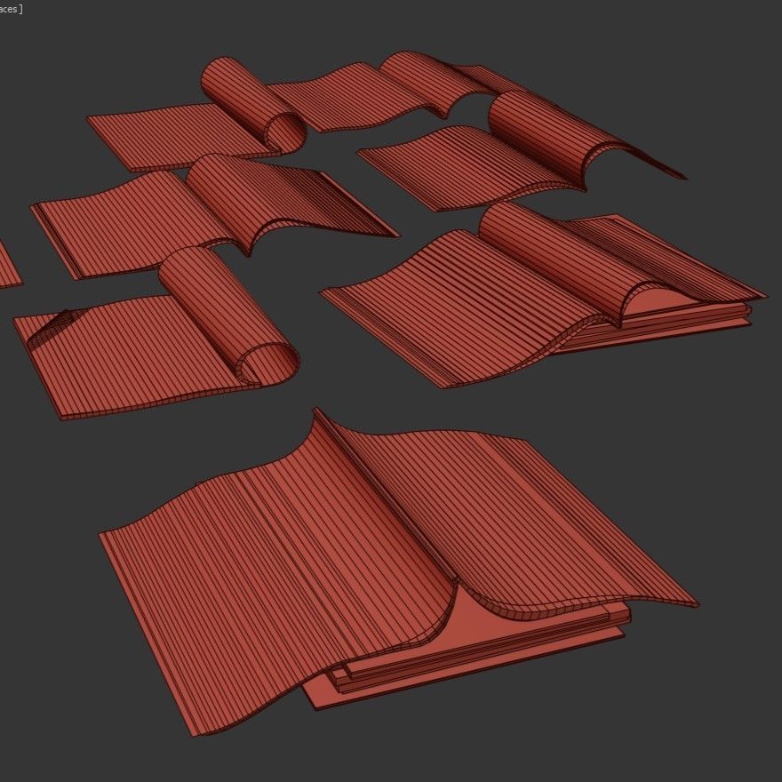 Magazines stack 3D model_10