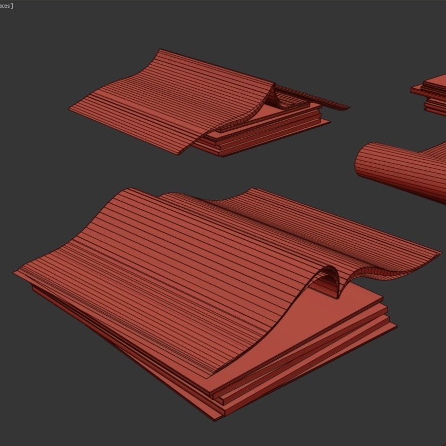 Magazines stack 3D model_9