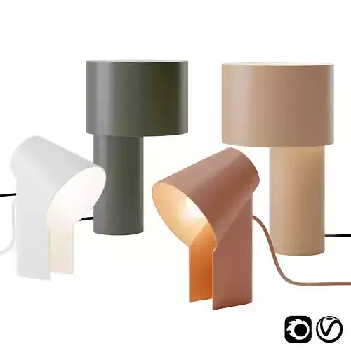 Study and Tangent Table Lamp by Woud 3D model