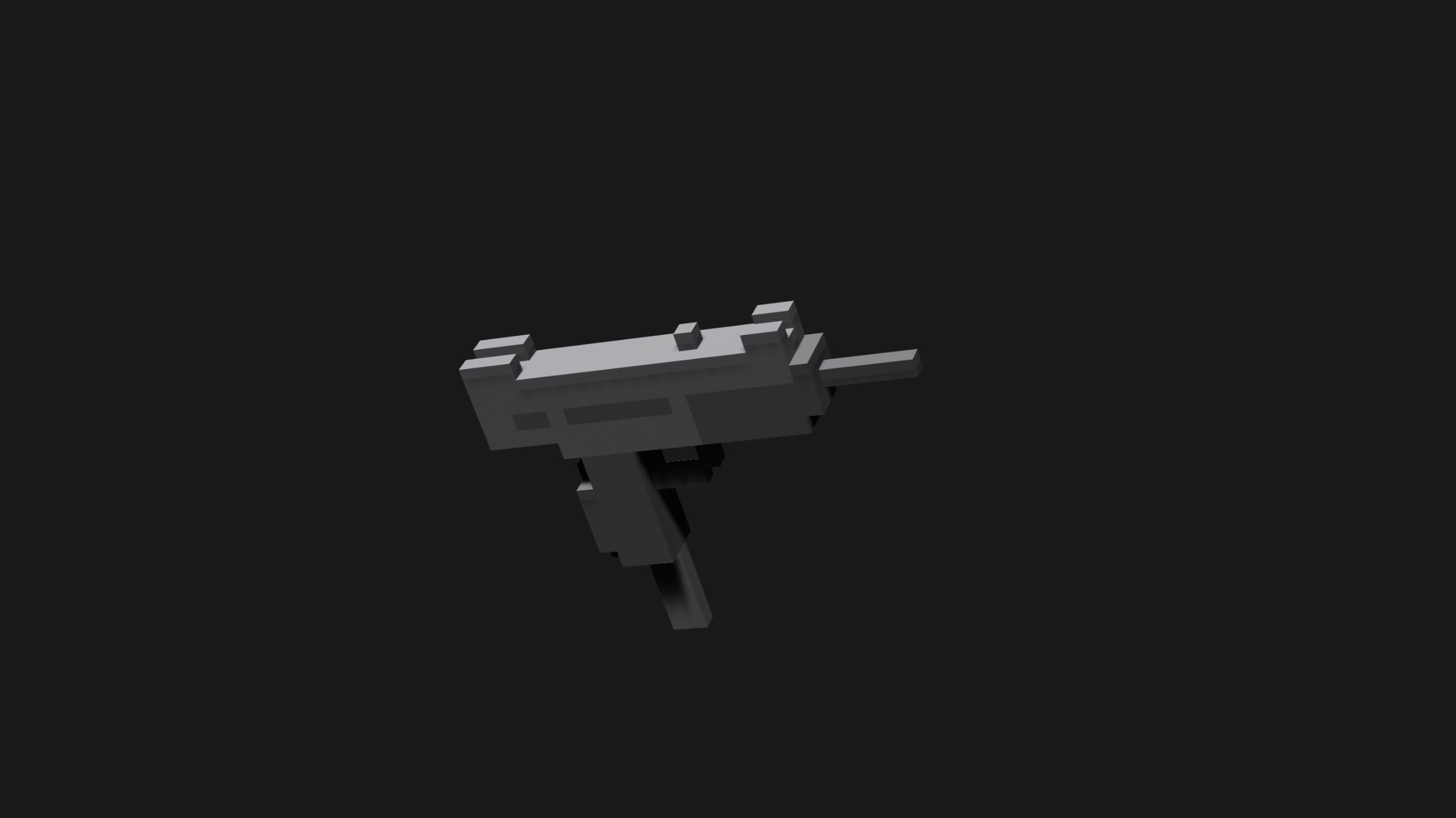 Voxel Weapons Mega Pack Low-poly 3D model_35