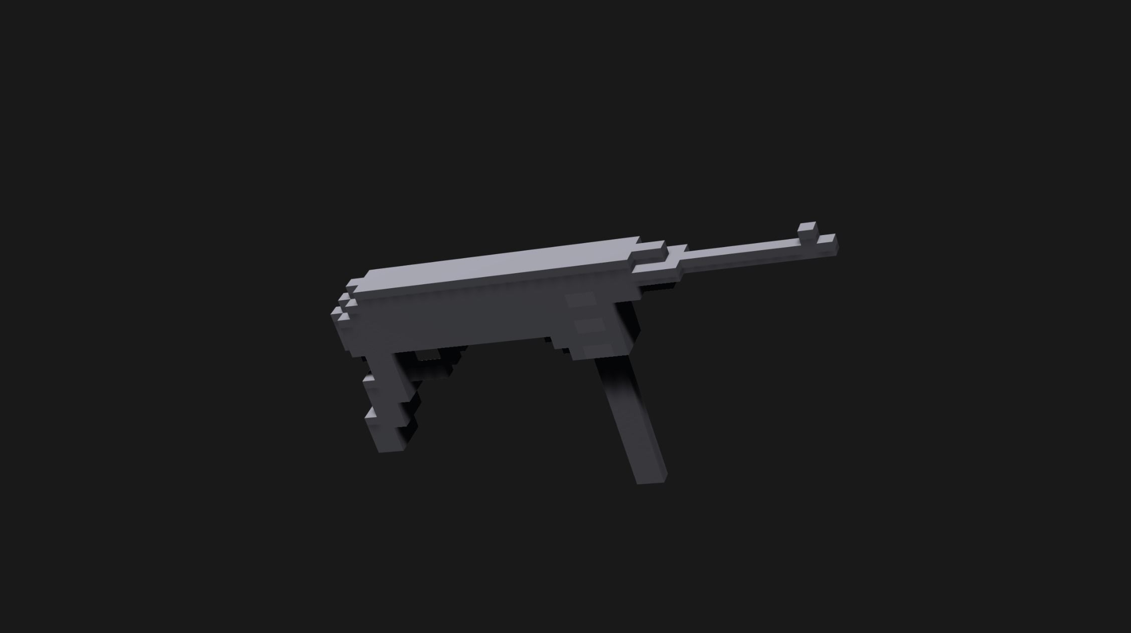 Voxel Weapons Mega Pack Low-poly 3D model_28