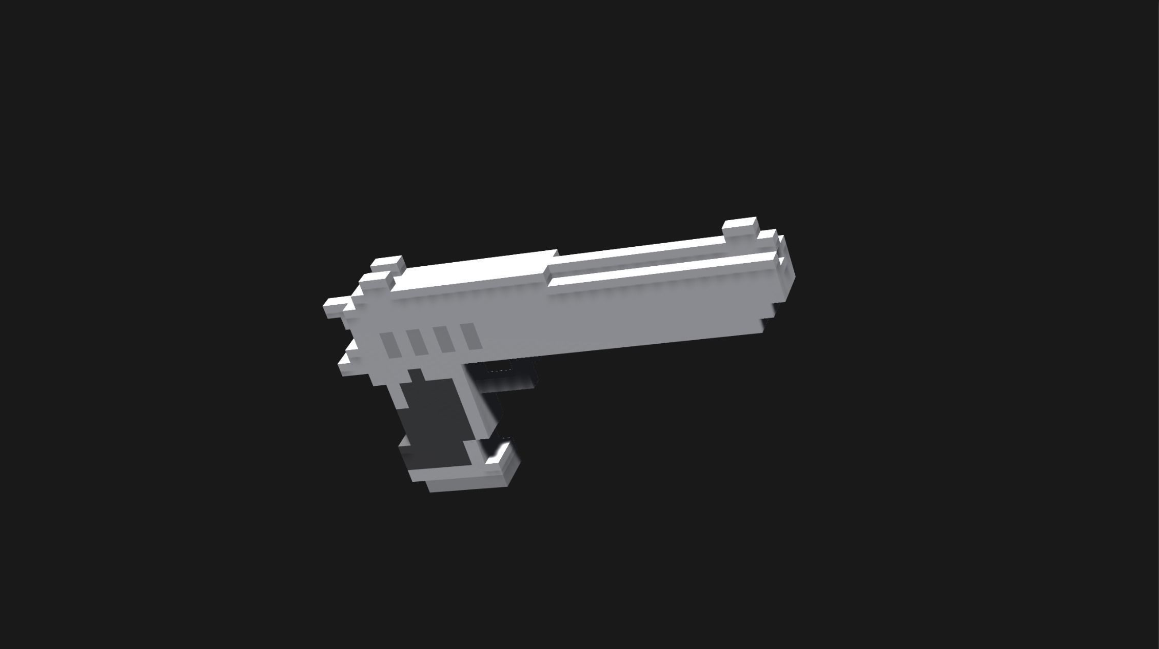 Voxel Weapons Mega Pack Low-poly 3D model_15