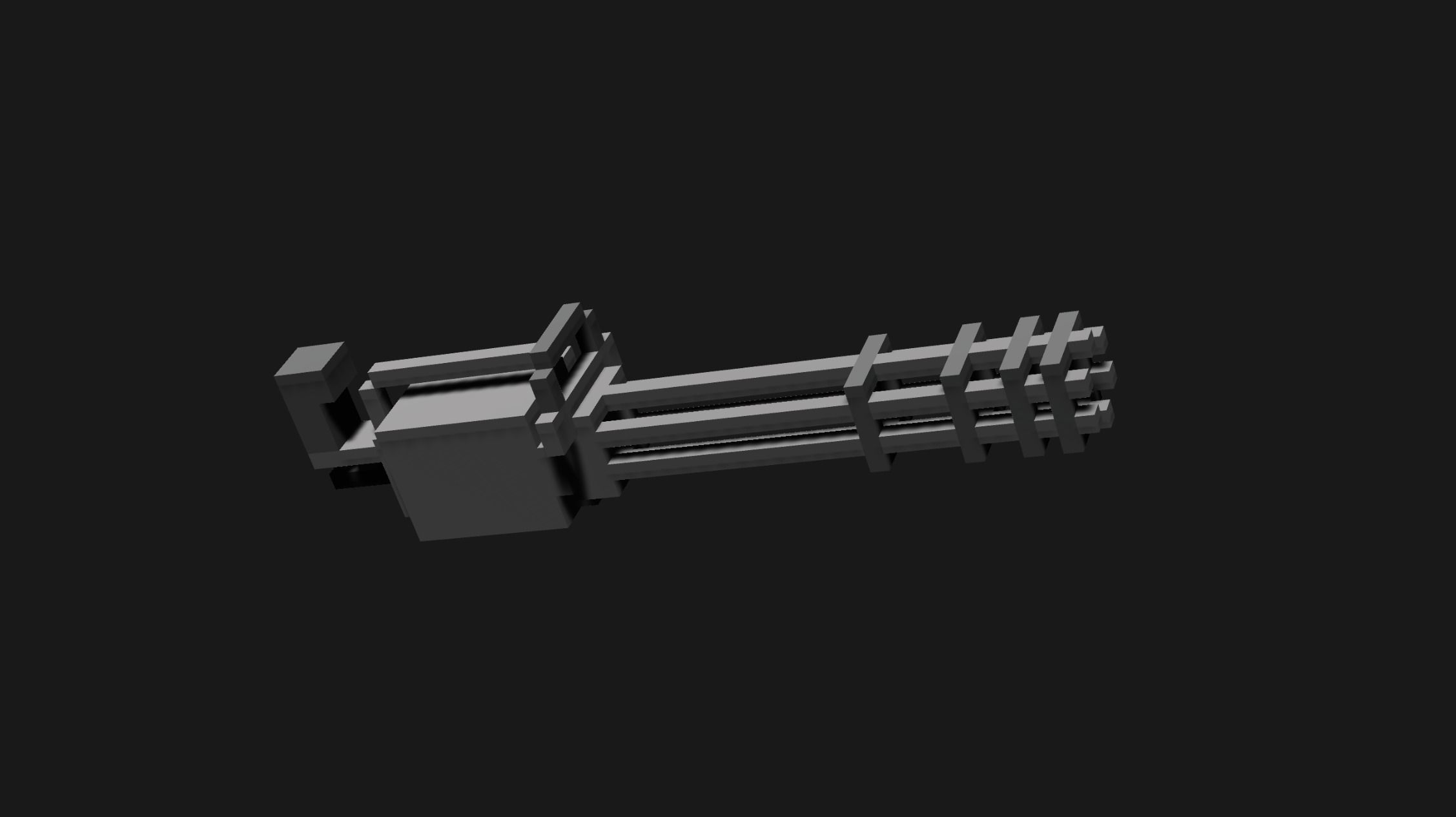 Voxel Weapons Mega Pack Low-poly 3D model_9