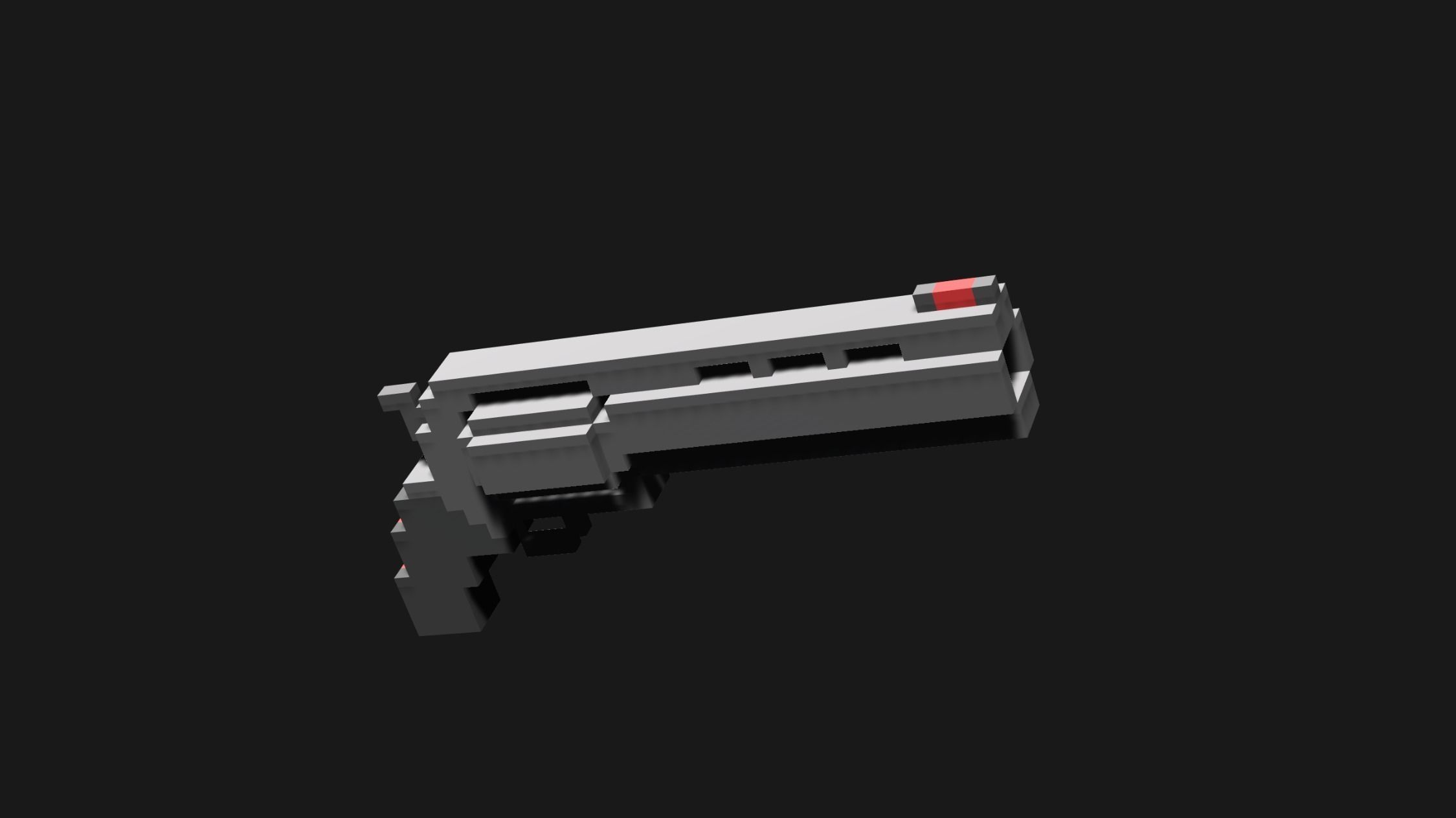 Voxel Weapons Mega Pack Low-poly 3D model_29
