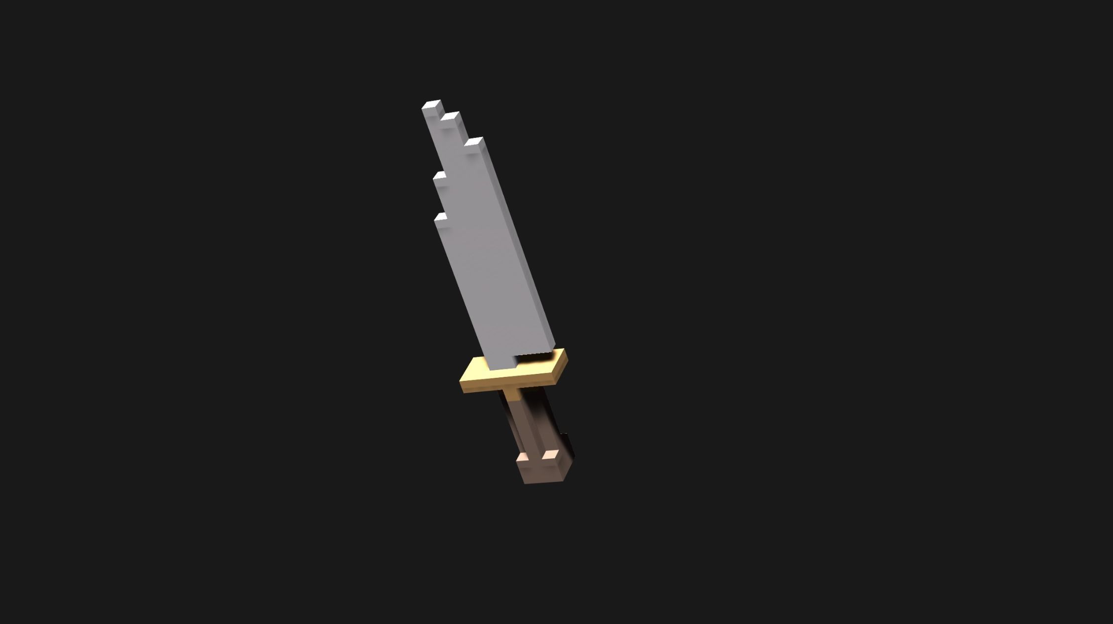 Voxel Weapons Mega Pack Low-poly 3D model_11