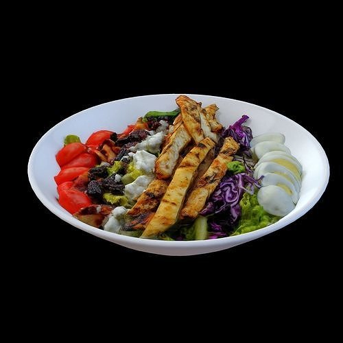 Chicken Cobb Salad  Low-poly 3D model 7