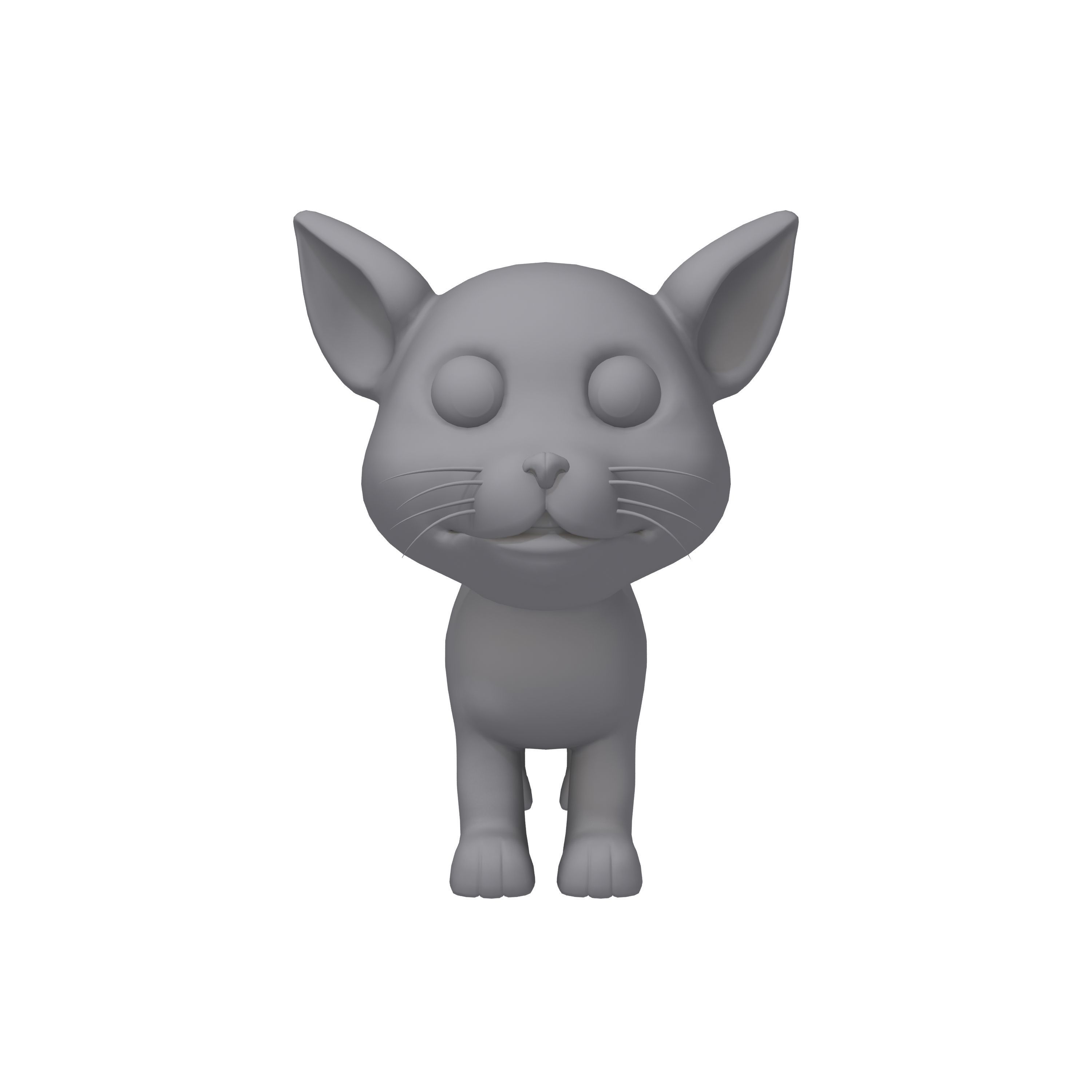 Cat Cartoon 3D model_9