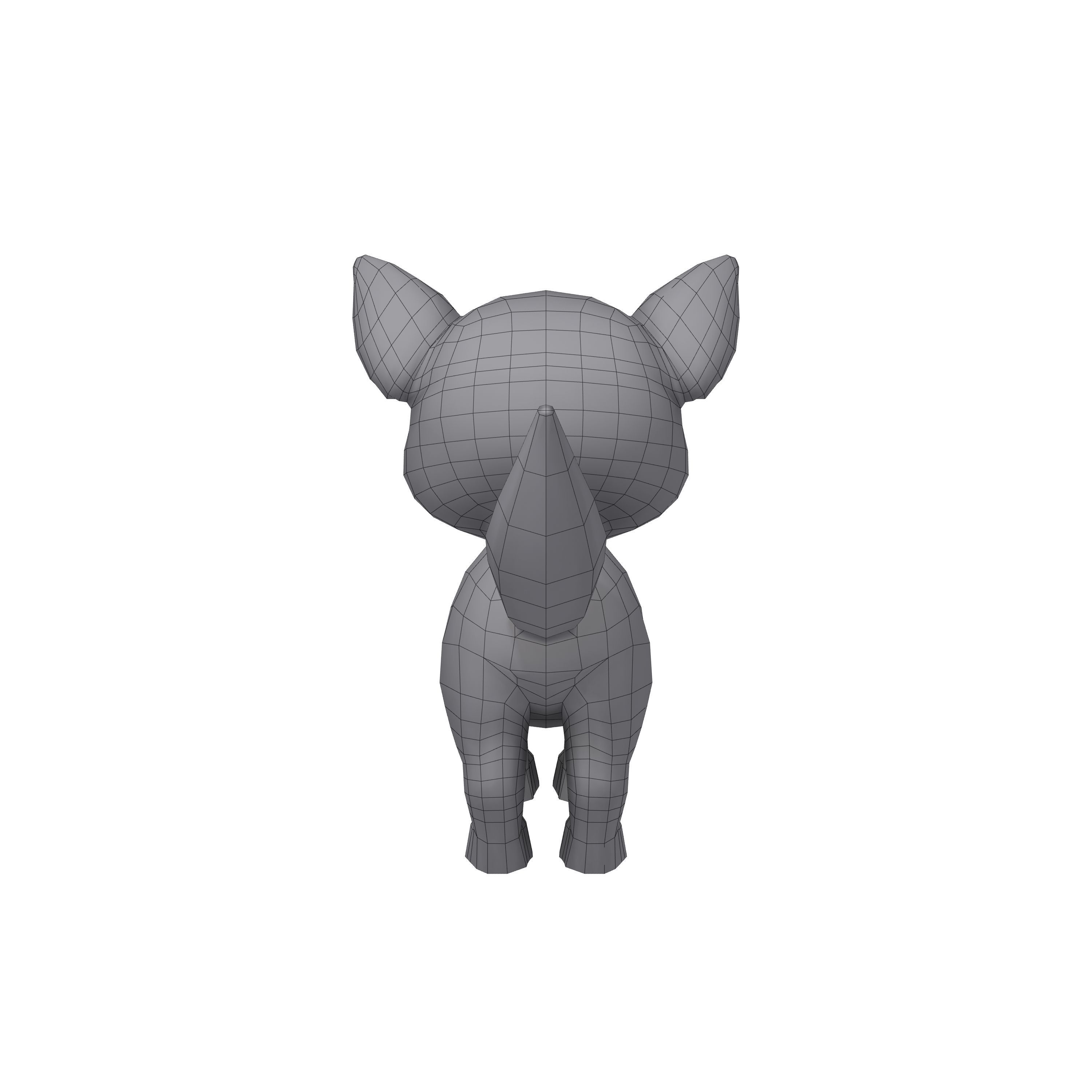 Cat Cartoon 3D model_7