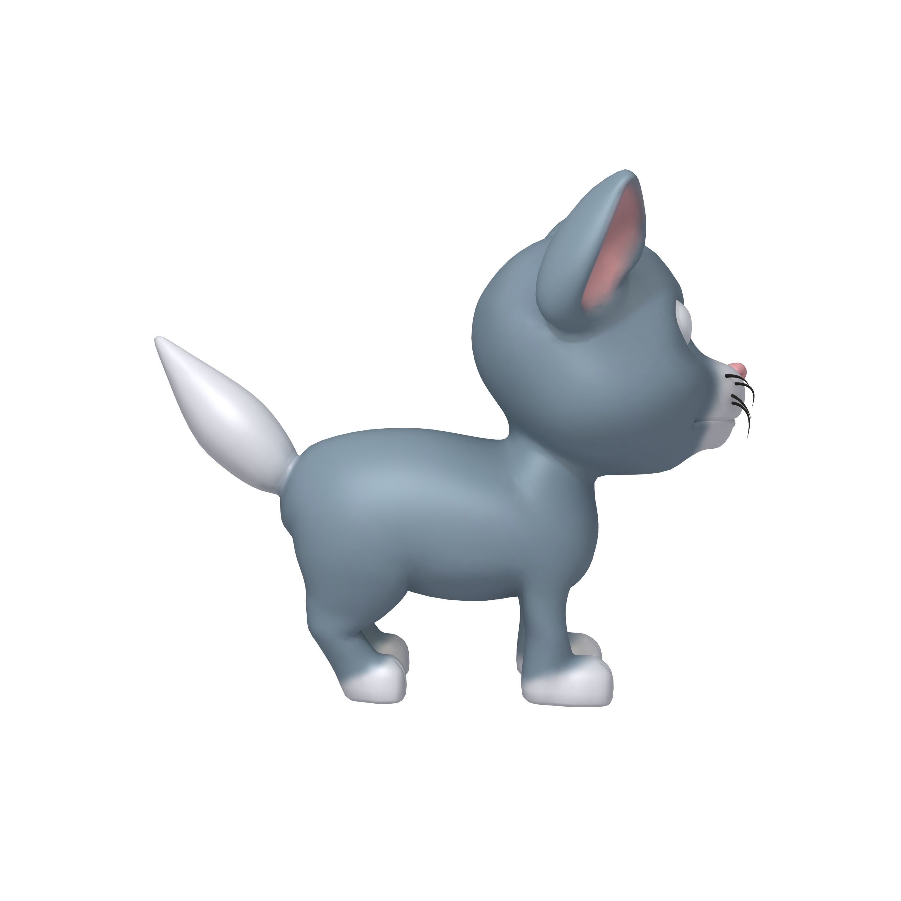 Cat Cartoon 3D model_2
