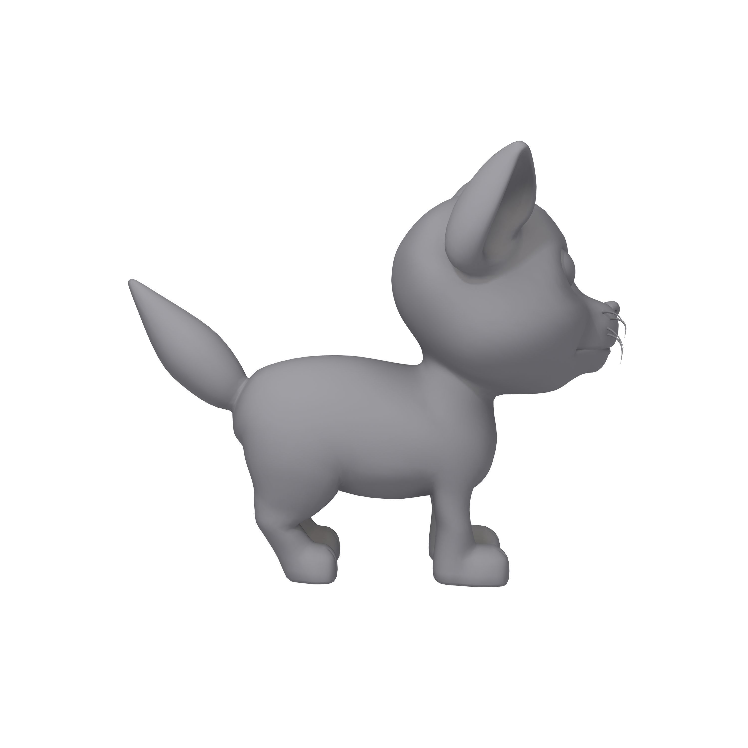 Cat Cartoon 3D model_10