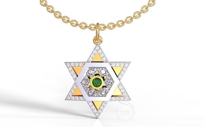 Star of David 3D print model