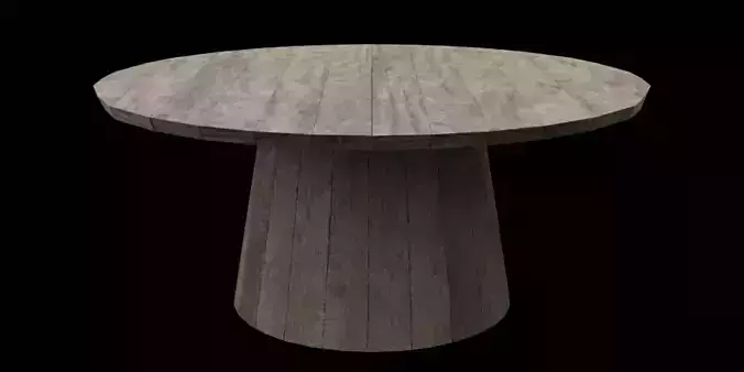 Circular Table 03 Low-poly 3D model