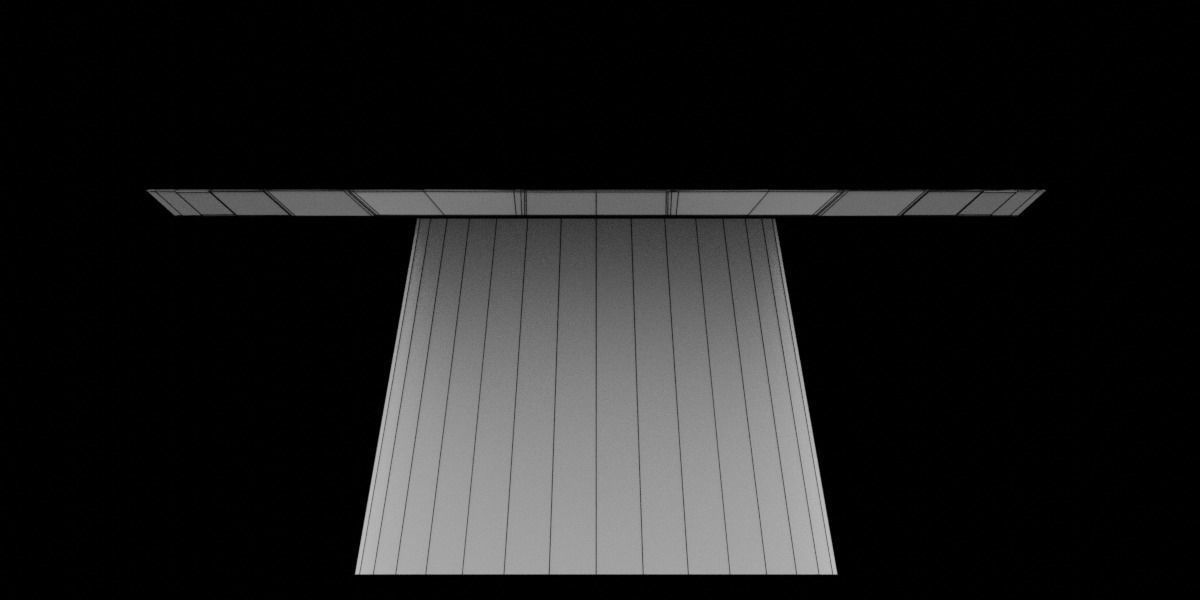 Circular Table 04 Low-poly 3D model_6