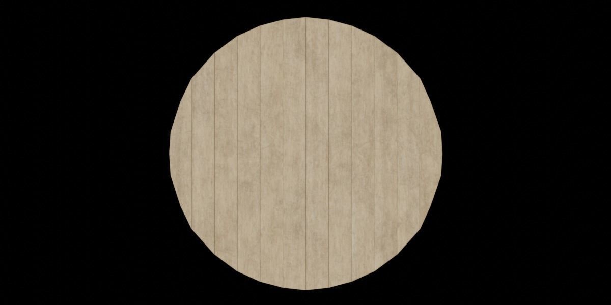 Circular Table 04 Low-poly 3D model_4