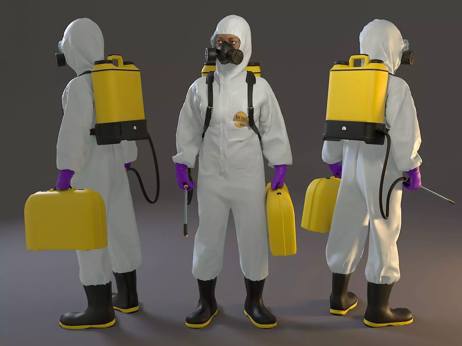 Biohazard Suit Female ACC 2130 005 Low-poly 3D model_0