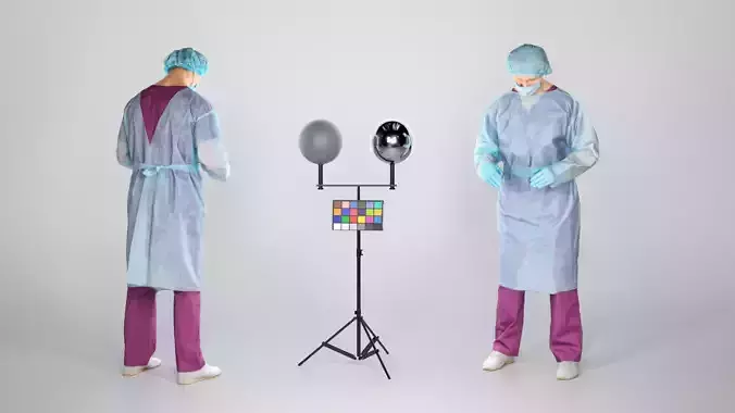 Experienced surgeon doctor performing an operation 88   Low-poly 3D model