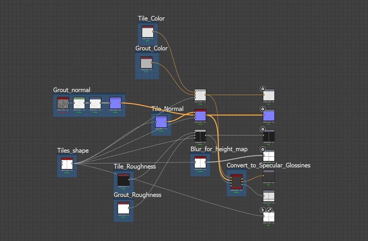 Navy floor tiles Texture_3