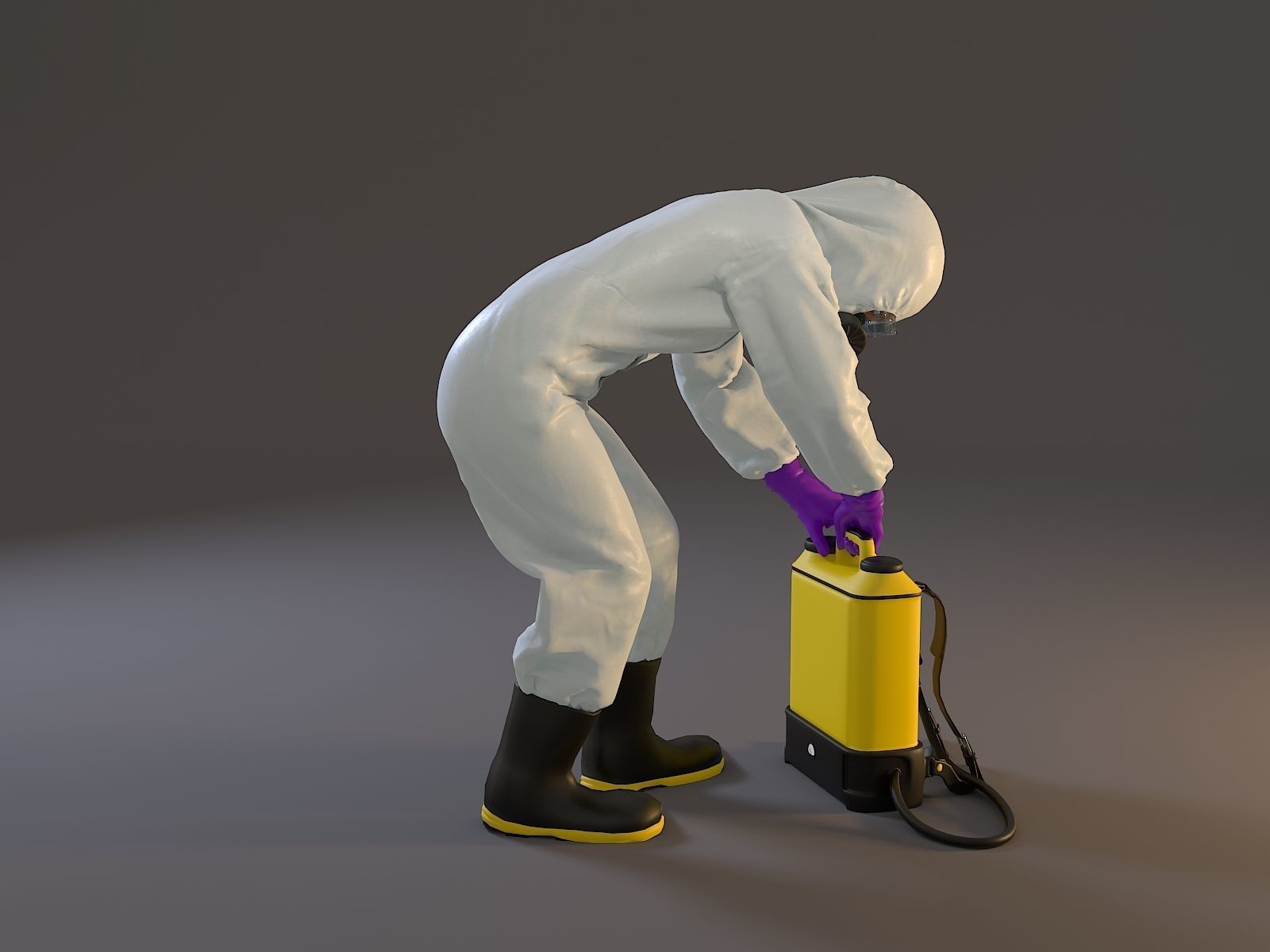 Biohazard Suit Female ACC 2130 007 Low-poly 3D model_7