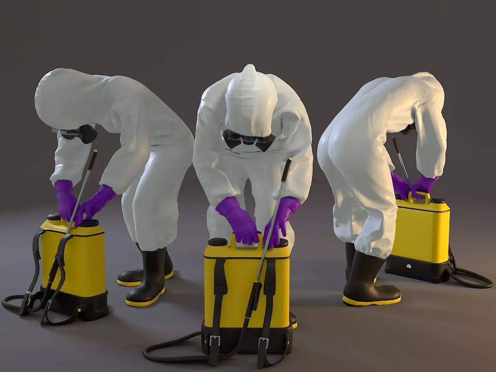 Biohazard Suit Female ACC 2130 007 Low-poly 3D model_0