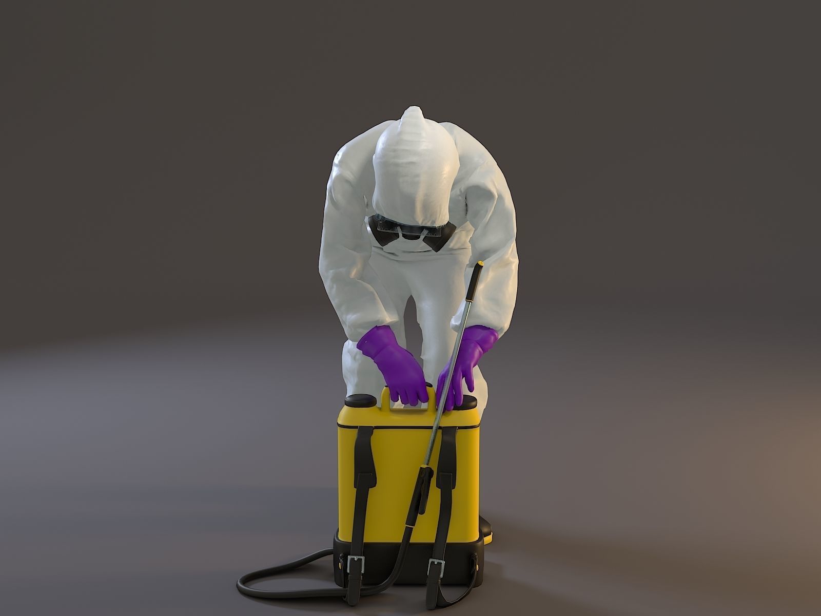Biohazard Suit Female ACC 2130 007 Low-poly 3D model_10