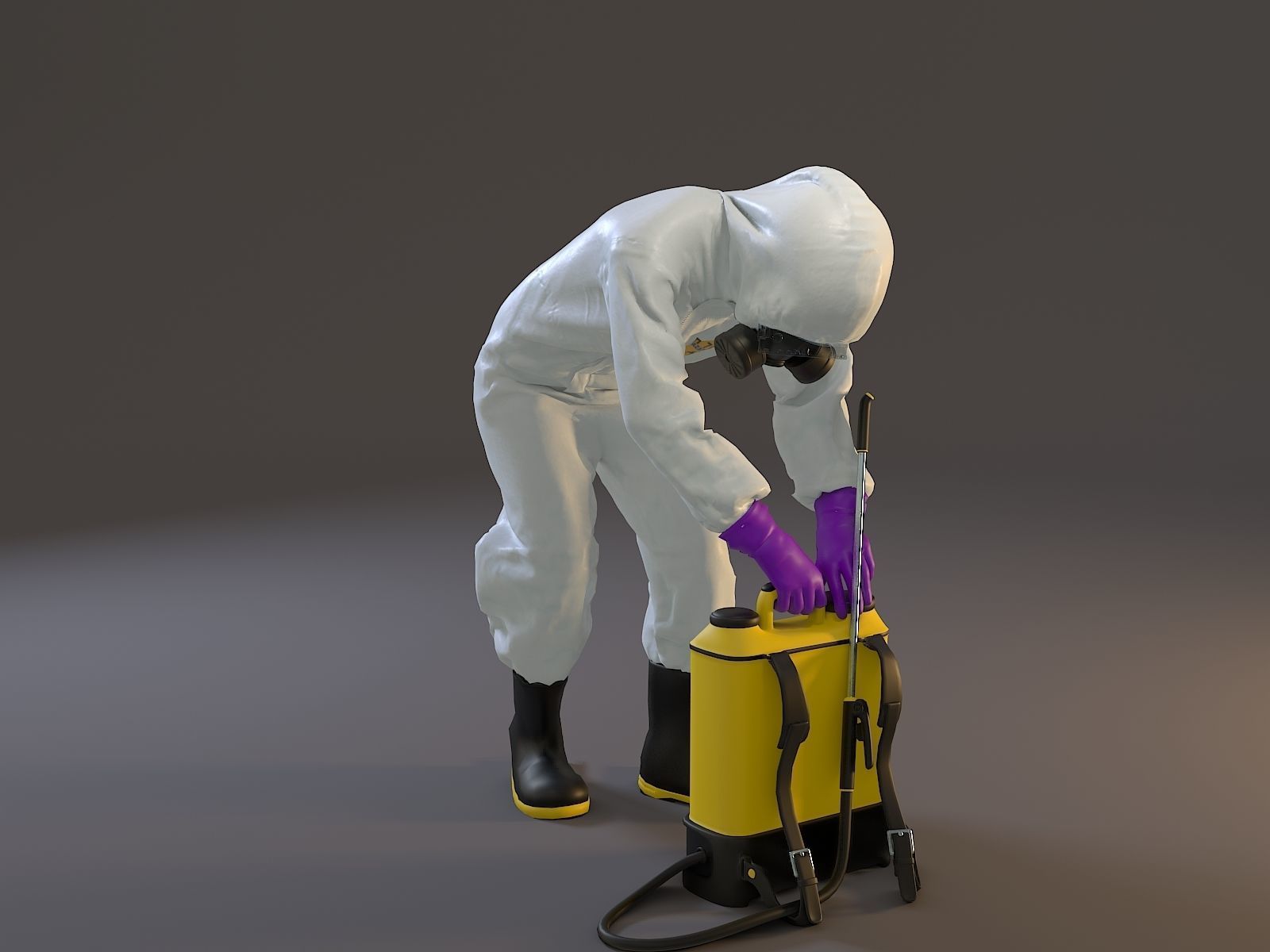 Biohazard Suit Female ACC 2130 007 Low-poly 3D model_9