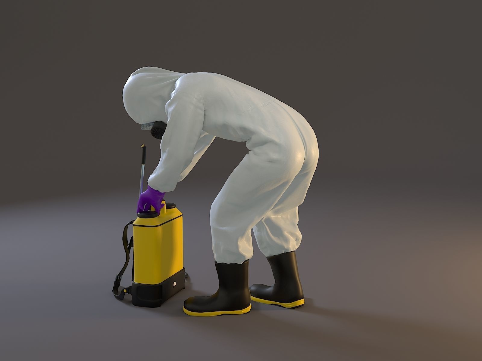 Biohazard Suit Female ACC 2130 007 Low-poly 3D model_3