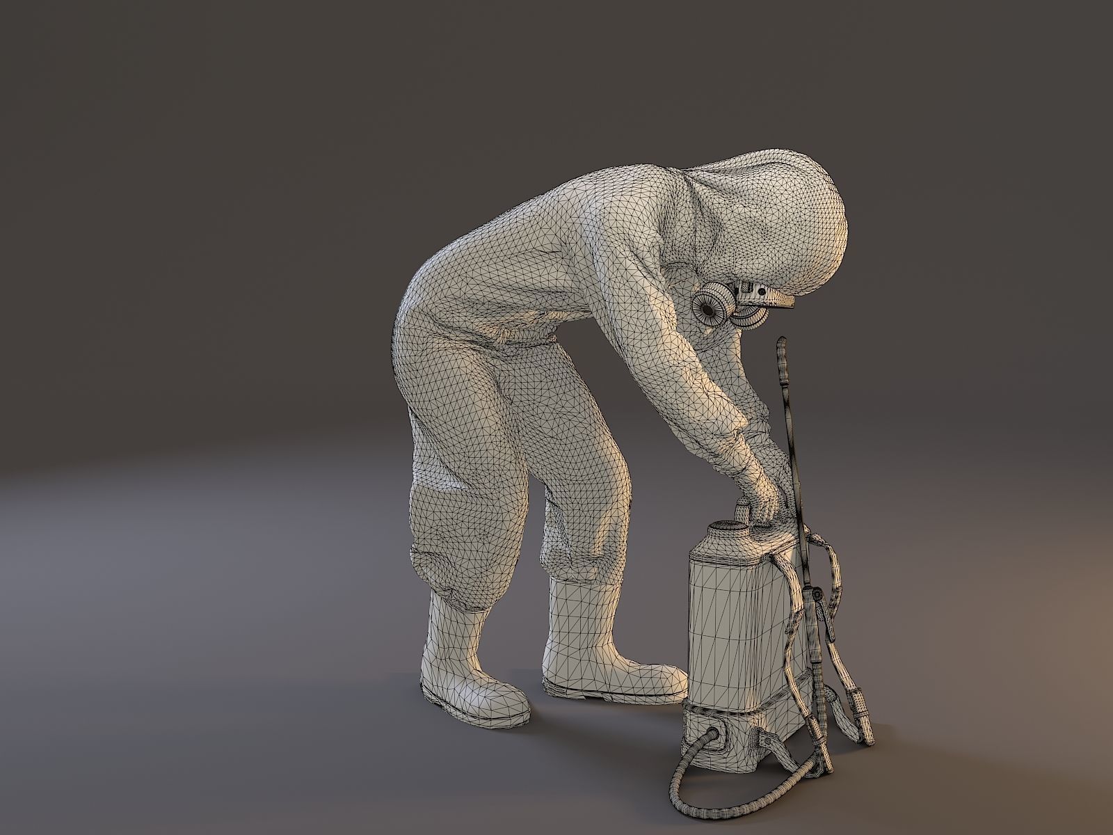 Biohazard Suit Female ACC 2130 007 Low-poly 3D model_11