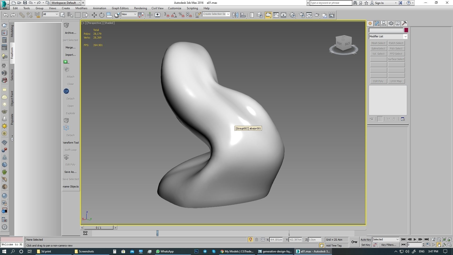 lighting 3d print model table lamp with sculpture 3D model_6